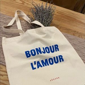 COPY - NEW Sezane Tote BONJOUR L’AMOUR